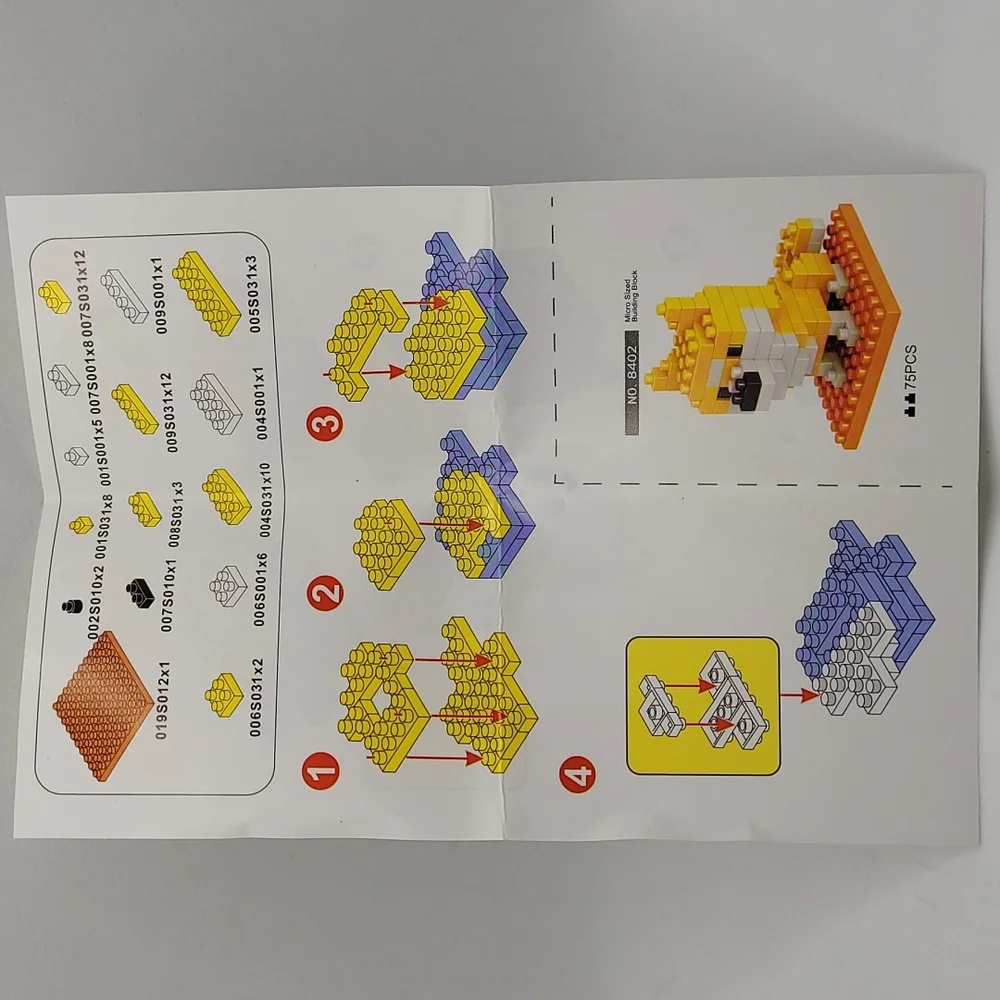 Shiba Inu / Dog micro building kit, mini bricks set - Picture 4 of 7